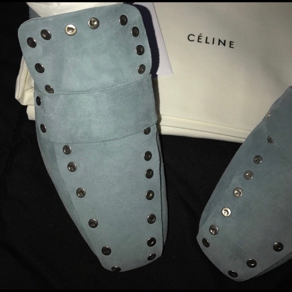 celine studded loafers